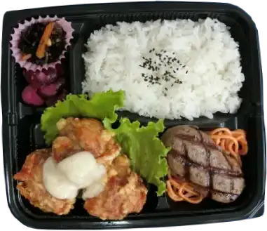 ハンバーグ＆チキン南蛮