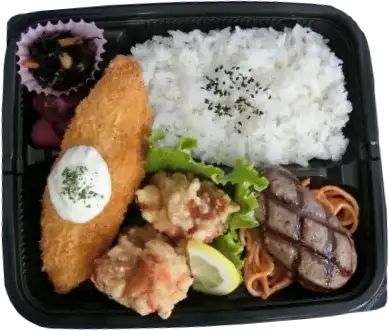 ハンバーグ＆から揚げ・白身フライ