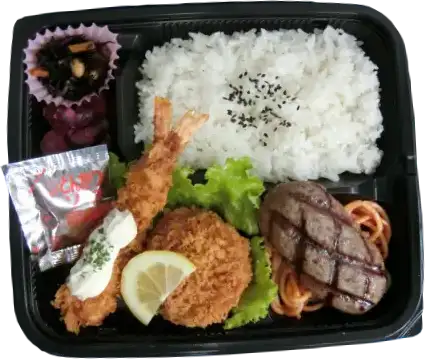 ハンバーグ＆ヒレカツ・海老フライ