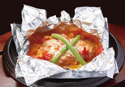 トマトチーズハンバーグ